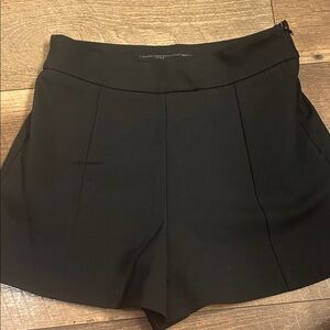 Zara Women's High Waist Black Shorts